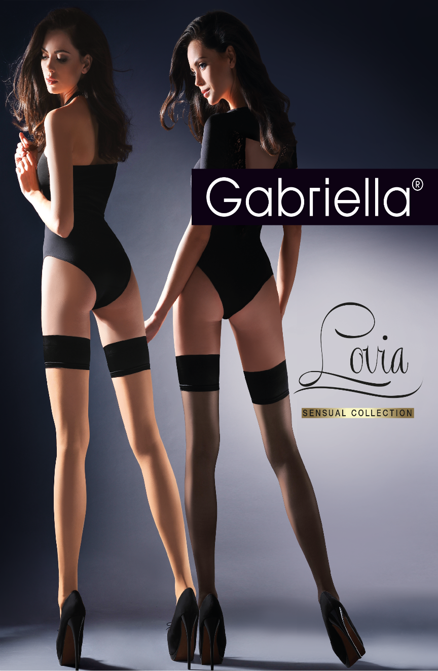 Gabriella Calze Lovia Hold Ups Black - Image 2